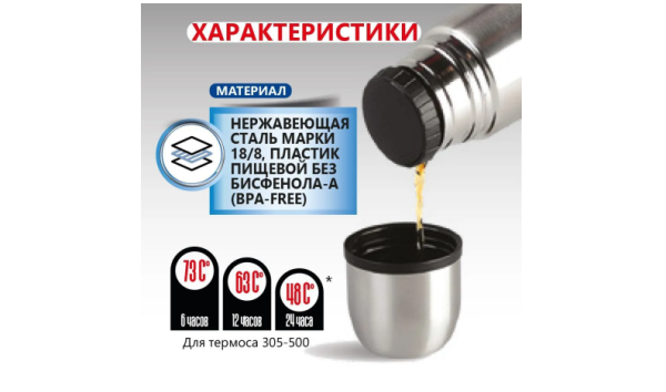 Термос BTrace 305-1000 1000 мл Термос BTrace 305-1000 1000 мл